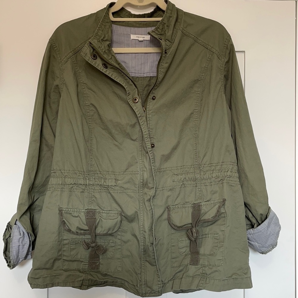 Maurices Olive Green Cotton Utility Jacket